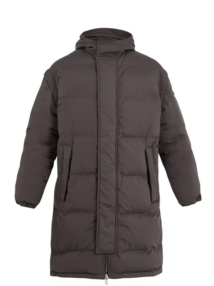 Prada Hooded Quilted Down Parka