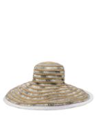 Matchesfashion.com Missoni Mare - Woven Metallic Straw Hat - Womens - Silver