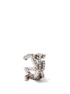 Saint Laurent - Ysl Crystal-embellished Ear Cuff - Womens - Crystal