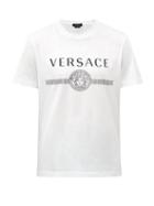 Matchesfashion.com Versace - Medusa Logo-print Cotton-jersey T-shirt - Mens - White