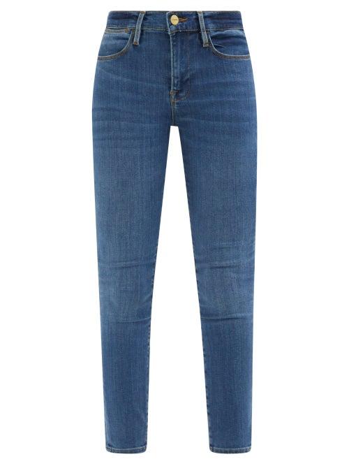 Frame - Le High High-rise Skinny-leg Jeans - Womens - Blue