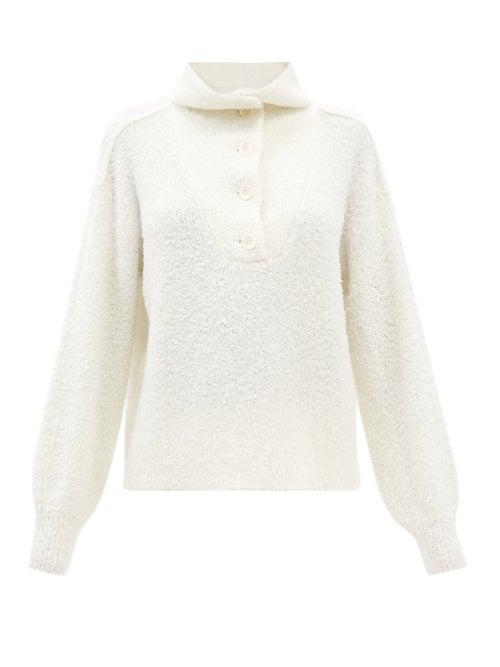 Skin - Siobhan Wool-blend Terry Pyjama Top - Womens - White