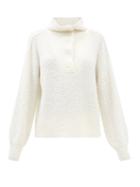 Skin - Siobhan Wool-blend Terry Pyjama Top - Womens - White