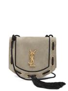 Saint Laurent Monogram Medium Suede Cross-body Bag