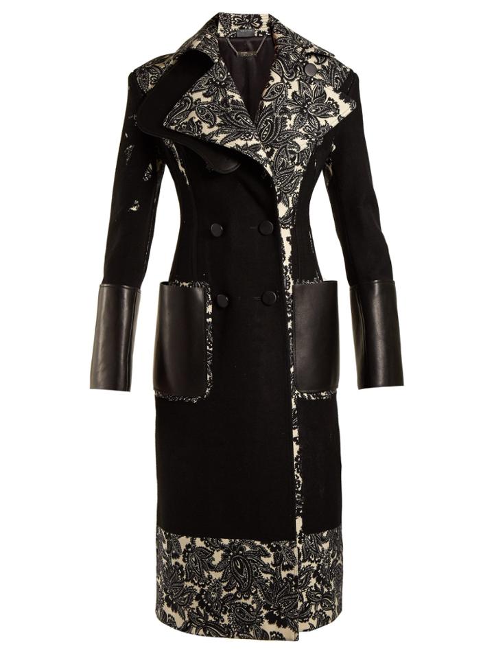 Alexander Mcqueen Paisley-print Cady-crepe Double-breasted Coat