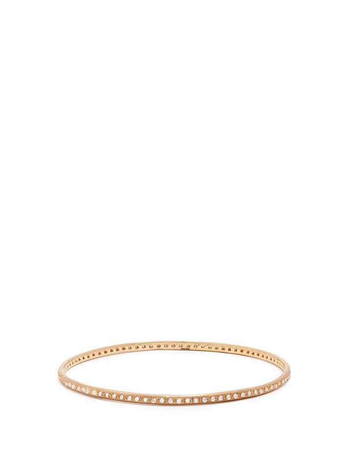 Irene Neuwirth Diamond & Rose-gold Bangle
