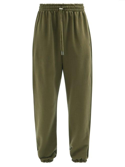 Ladies Rtw The Frankie Shop - Vanessa Organic-cotton Track Pants - Womens - Khaki