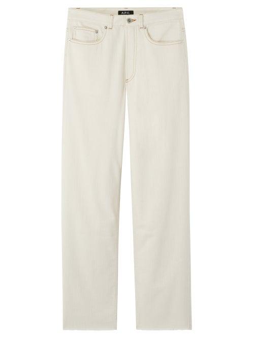 Matchesfashion.com A.p.c. - Alan High-rise Straight-leg Jeans - Womens - Ivory