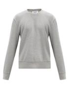 Matchesfashion.com Thom Browne - Crew-neck Cotton-jersey Sweatshirt - Mens - Grey