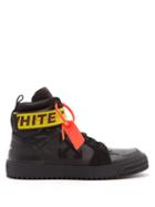 Matchesfashion.com Off-white - Industrial High Top Leather Trainers - Mens - Black