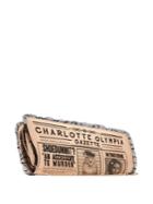 Charlotte Olympia Gazette Embroidered Satin Clutch