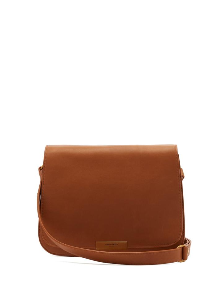 Saint Laurent Amalia Leather Satchel Bag