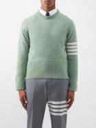 Thom Browne - Four Bar-stripe Wool Sweater - Mens - Green