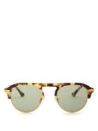 Matchesfashion.com John Dalia - Ray C. Acetate And Yellow Gold Sunglasses - Womens - Tortoiseshell