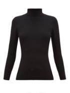 Matchesfashion.com Joseph - Roll-neck Silk-blend Sweater - Womens - Black