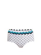 Rye Sandy Scallop-edged High-rise Bikini Briefs