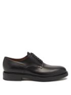 Mens Shoes Gianvito Rossi - William Leather Derby Shoes - Mens - Black