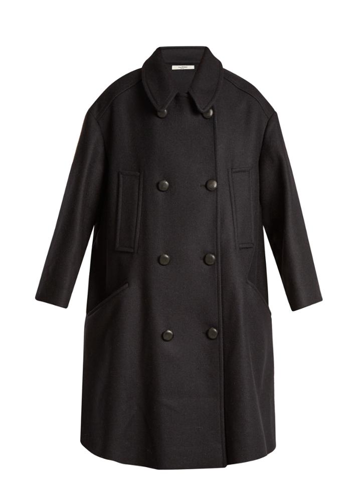 Isabel Marant Étoile Flicka Double-breasted Twill Coat