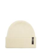 Norrna - Logo-patch Wool Beanie - Mens - White