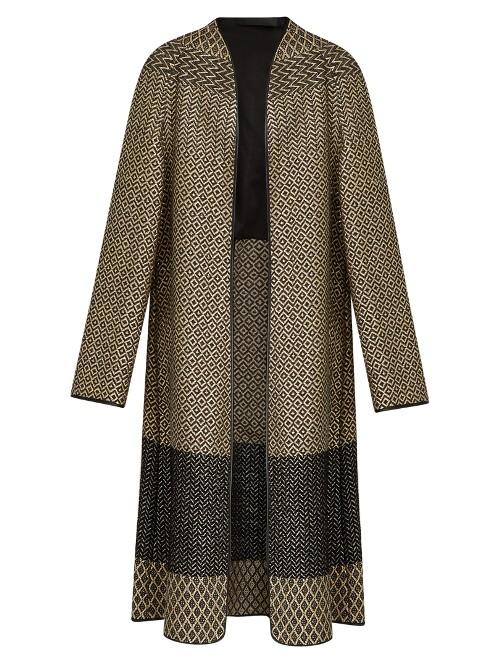 Haider Ackermann O'hara Collarless Brocade Coat