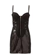 Matchesfashion.com Dundas - Sweetheart-bodice Sequinned Mini Dress - Womens - Black