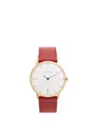 Matchesfashion.com Sekford Watches - Type 1a Stainless Steel And Saffiano Leather Watch - Mens - Red Multi