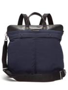 Matchesfashion.com Paul Smith - Padded Nylon And Leather Backpack - Mens - Blue