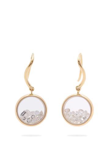 Aurélie Bidermann Fine Jewellery Chivor 18kt Gold & Diamond Earrings