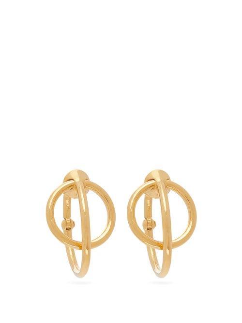 Matchesfashion.com Alan Crocetti - Dita Gold Vermeil Hoop Earrings - Womens - Gold