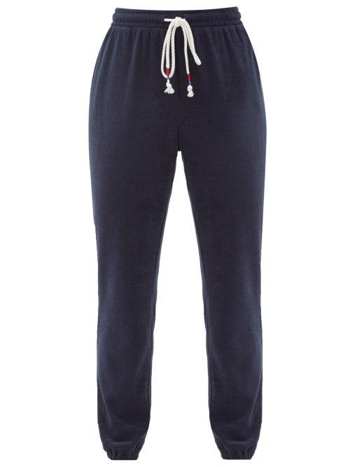Matchesfashion.com The Upside - Florencia Cotton-blend Terry Track Pants - Womens - Navy