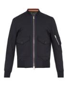 Paul Smith Patch-pocket Wool-blend Bomber Jacket