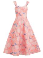Vika Gazinskaya Lemon-print Cotton-blend Dress