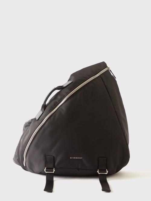 Givenchy - G Zip Leather-trim Nylon Cross-body Bag - Mens - Black
