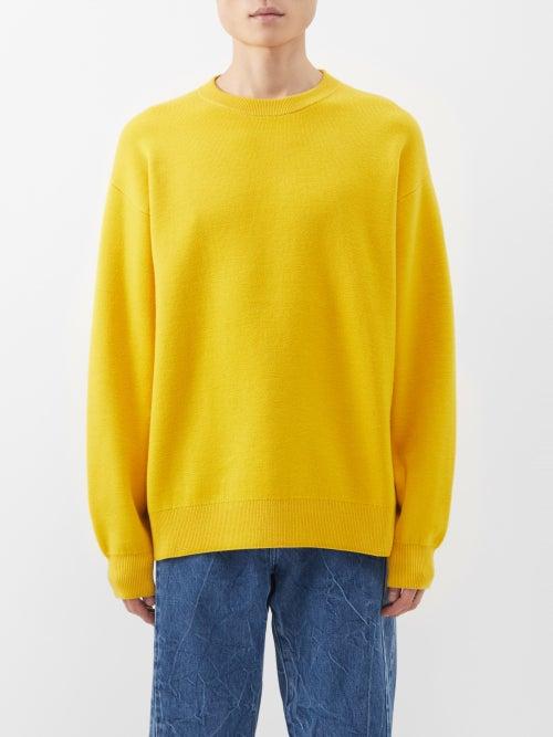 Acne Studios - Kerdi Wool-blend Sweater - Mens - Yellow