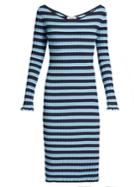 Altuzarra Soccorro Striped Ribbed-knit Dress