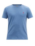 Mens Rtw Polo Ralph Lauren - Logo-embroidered Cotton-jersey T-shirt - Mens - Blue