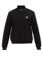 Maison Kitsun - Teddy Fox Head Wool-blend Bomber Jacket - Mens - Black