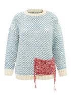 Saunders - Lawal Patch-pocket Merino Sweater - Womens - Blue