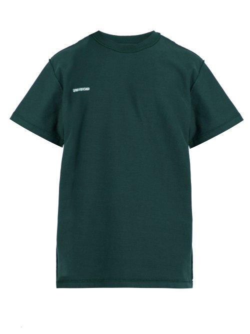 Matchesfashion.com Vetements - Inside Out Cotton Jersey T Shirt - Mens - Green