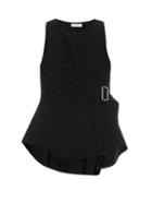 Balenciaga Cut-out Stretch-crepe Top