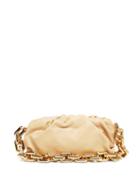 Matchesfashion.com Bottega Veneta - The Chain Pouch Leather Clutch Bag - Womens - Beige Gold