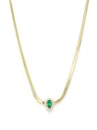 Ladies Fine Jewellery Jacquie Aiche - Diamond, Emerald & 14kt Gold Necklace - Womens - Green Gold