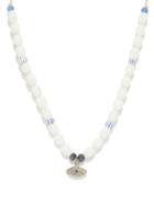 Matchesfashion.com Musa By Bobbie - Diamond, Sapphire & Glass Necklace - Womens - White