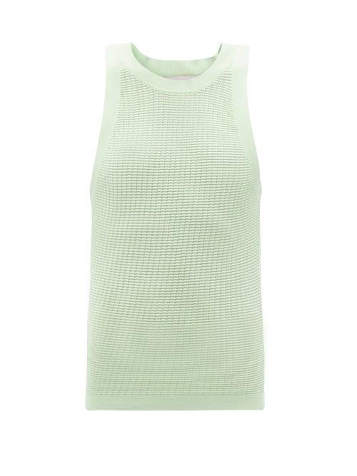 Matchesfashion.com Solid & Striped - The Carson Technical Mesh Tank Top - Womens - Green Multi