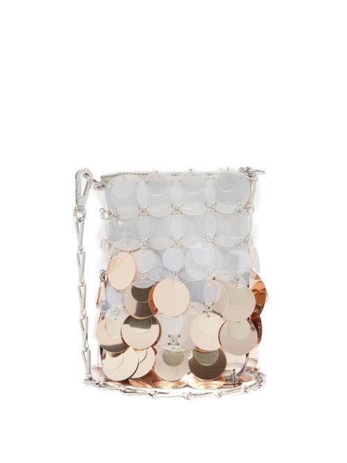 Ladies Bags Paco Rabanne - Sparkle 1969 Mini Sequinned Cross-body Bag - Womens - Gold Multi