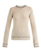 Matchesfashion.com Marni - Whipstitched Cashmere Sweater - Womens - White