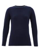 Matchesfashion.com Bella Freud - Sequinned Wool-blend Sweater - Womens - Navy