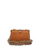 Matchesfashion.com Stefan Cooke - Vintage Button Chainmail Strap Leather Bag - Womens - Beige