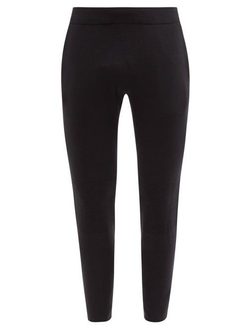 Mens Activewear Snow Peak - Wg Rib-knitted Cotton-blend Track Pants - Mens - Black