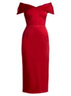 Emilio De La Morena Tamara Off-the-shoulder Duchess-satin Dress